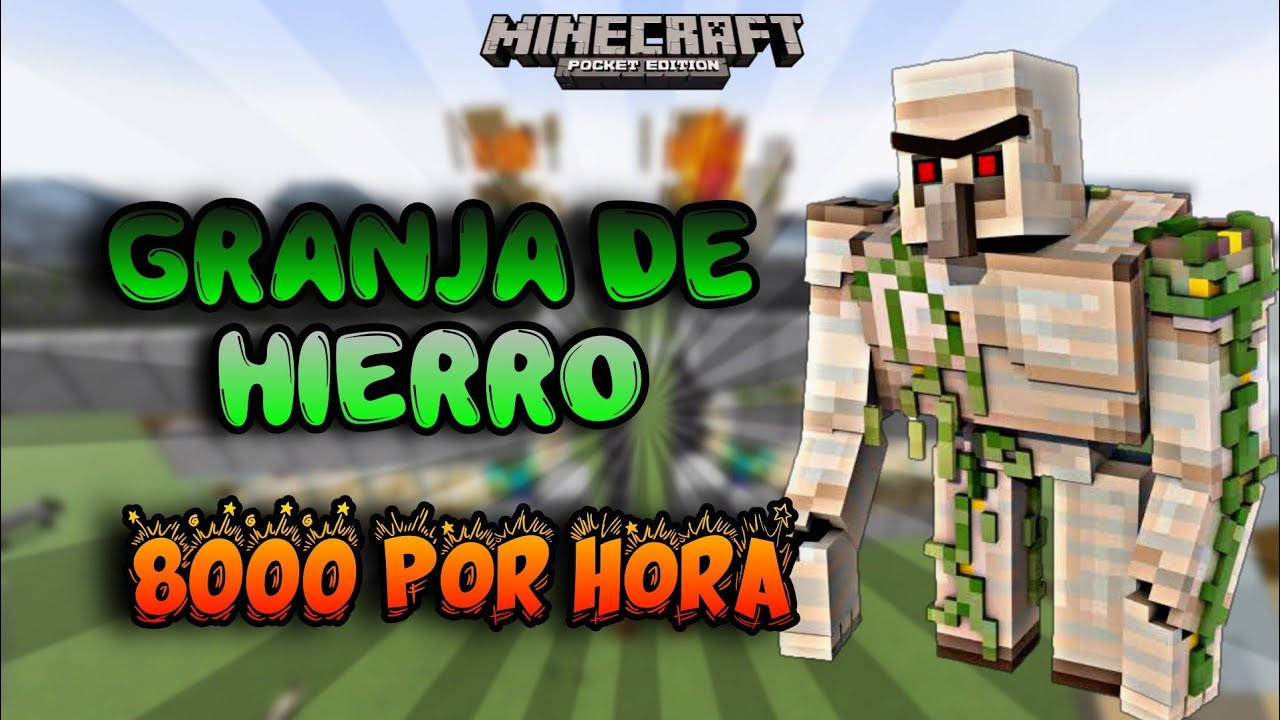 Hacer Una Granja de Golems en Minecraft Bedrock 1.19 y 1.20