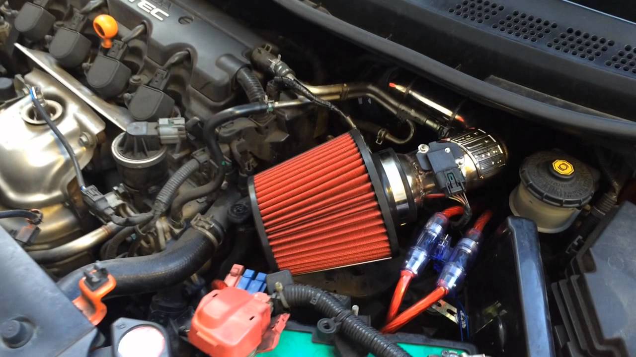 Honda Civic air intake system (DRIFT Xaust)! - YouTube