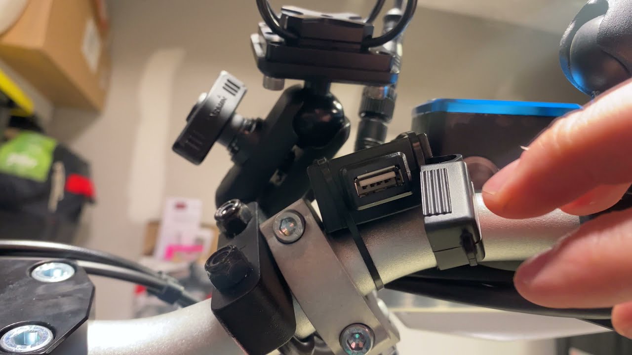 Husqvarna 701 Enduro LR Install KTM PowerParts USB Power Outlet