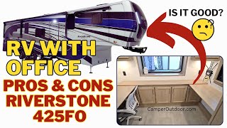 RV with Office: New RiverStone 425FO. Is it Good? Pros and Cons Reviewed by Camper Outdoor 820 views 5 months ago 4 minutes, 5 seconds