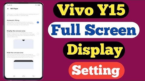 How To Full Screen Display On Vivo Y15 || Vivo Y15 Full Screen Display कैसे करे