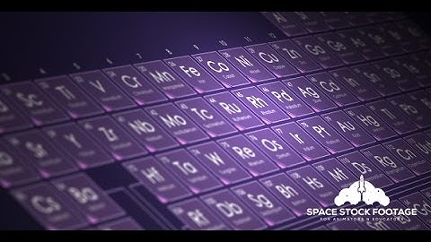 Space Stock Footage - Periodic Table