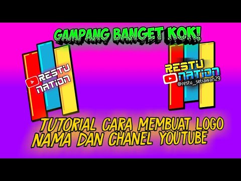 tutorial cara buat logo nama/logo youtube kalian - youtube