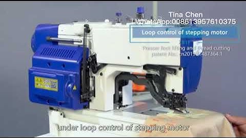 781F integrated direct drive straight buttonhole machine with auto presser foot lifting