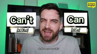 How to pronounce CAN and CAN’T in British English 🇬🇧
