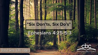 Video: Six Don'ts, Six Do's
