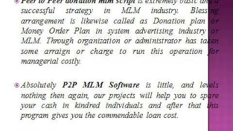 Peer to peer donation script - p2p lending script - p2p lending software