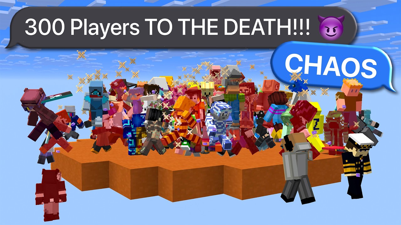 Мы поместили 300 игроков на МАЛЕНЬКУЮ платформу...