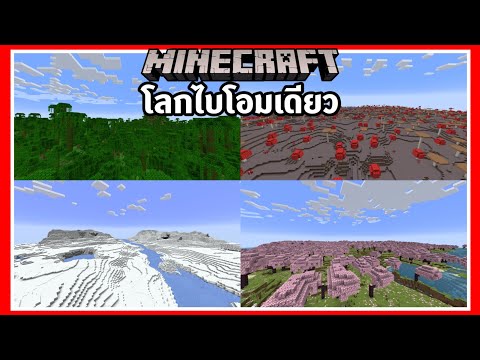 Minecraft:สอนสร้างโลกไบโอมเดียว