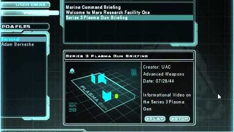 Doom 3 - Video Disk 3 PDA