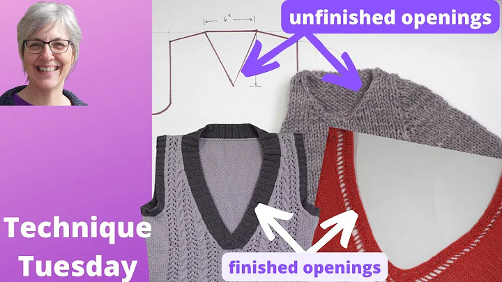 V-neck sweater construction // Technique Tuesday