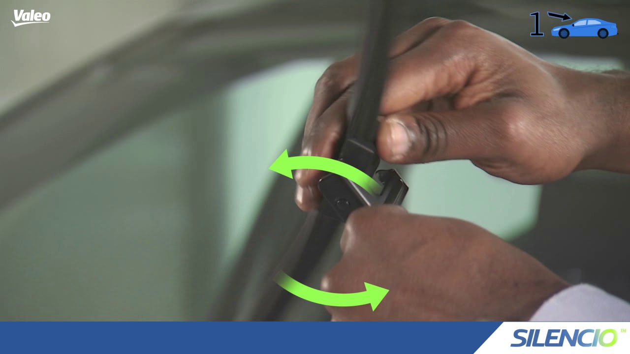 Valeo Silencio™ Wiper Blade 'How to Fit' guide N°1 Side Lock arm type YouTube