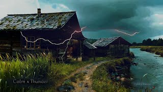 Storm Ambience for Sleep 🌩️ Real Thunder Rain Sounds | Relax, Focus, Study