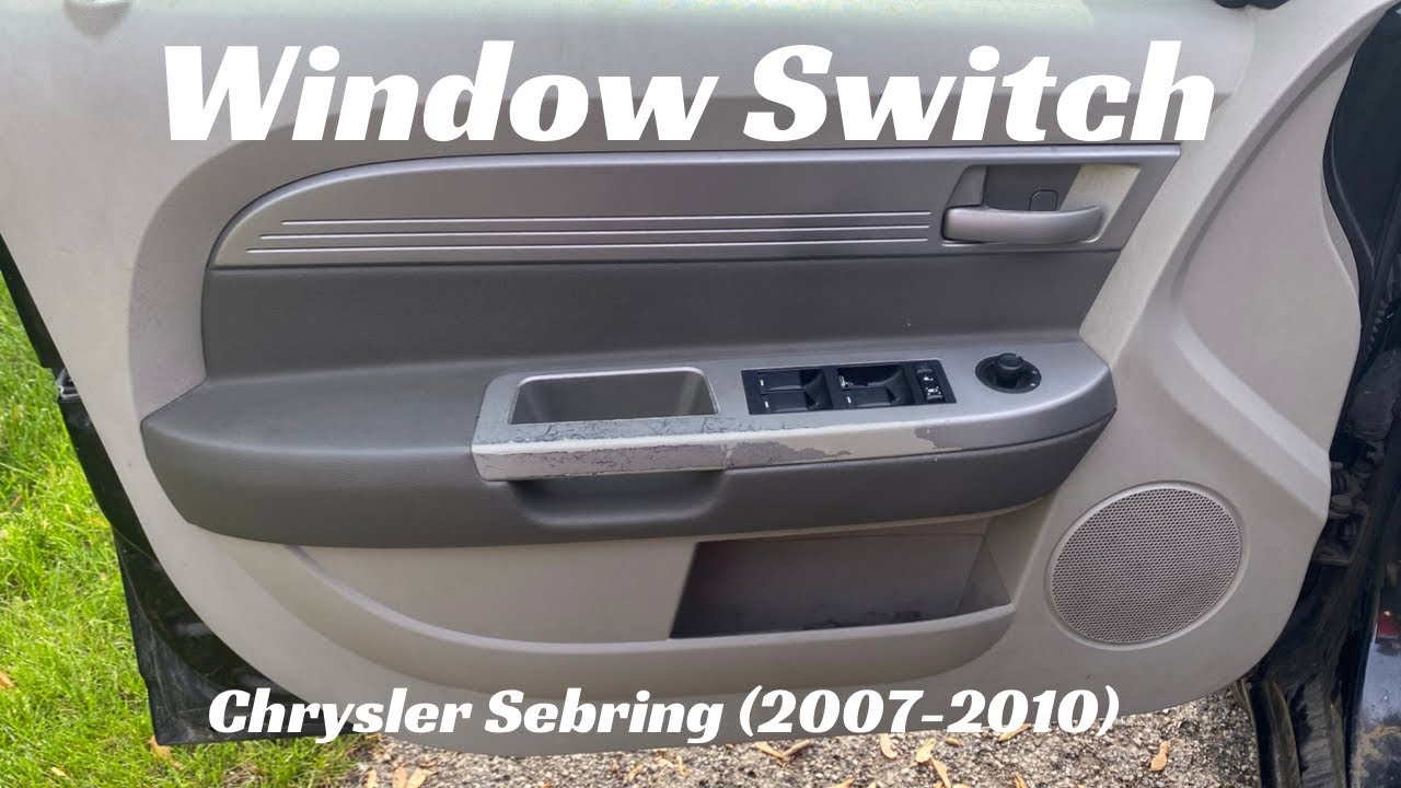 How to replace window switch Chrysler Sebring (20072010) YouTube