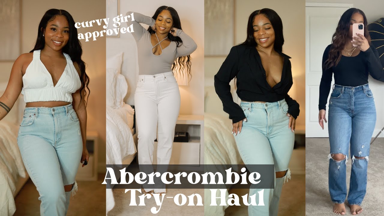 Size 14 Abercrombie & Fitch Jean Try-On 