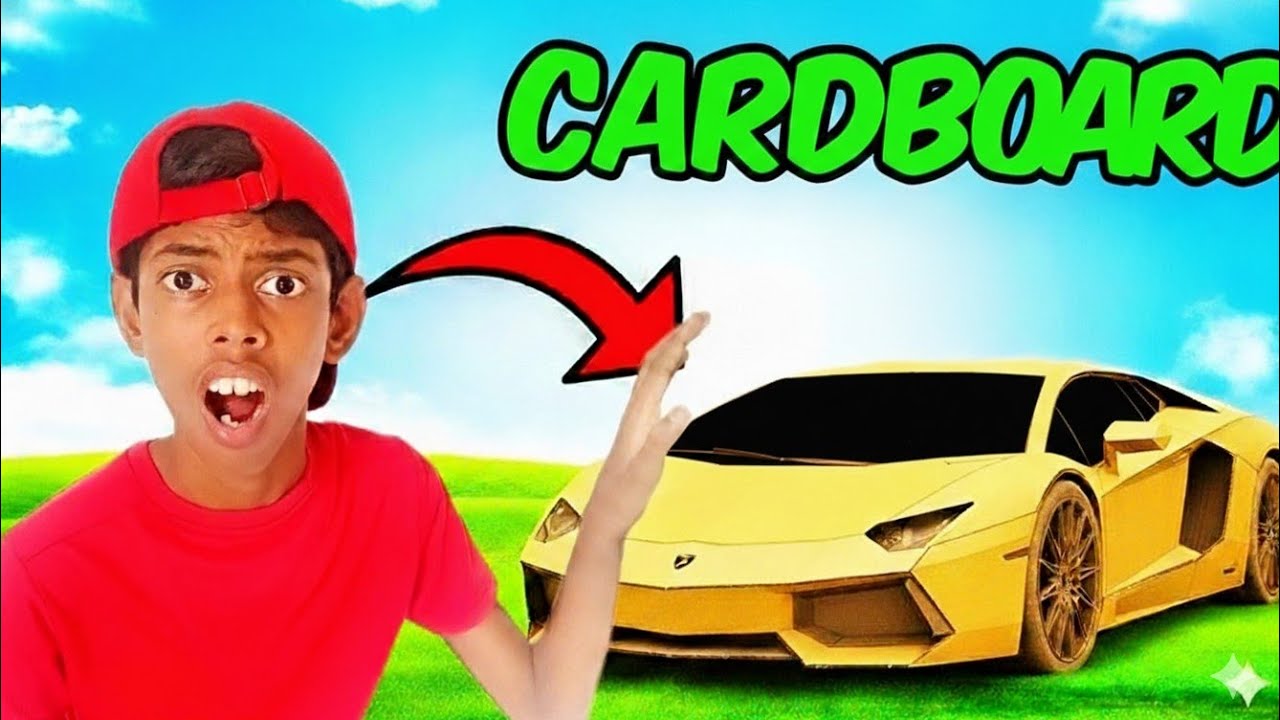 මම ලෝකෙ මිල අධිකම කාර් එක කාර්ඩ්බෝර්ඩ් වලින්  හැදුවා  😲😲❤️