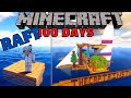 I survived 100 days on a raft in an ocean only world in hardcore minecraft