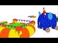 Раскраски для детей - Деревяшки - сборник - Все раскраски про игры на детской площадке! - учим цвета