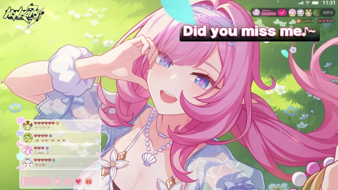 Streamer Elysia is Back! And all the Flame Chasers, too! Honkai