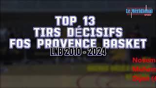 TOP 13 des tirs décisifs de Fos Provence Basket LNB (2010-2024)