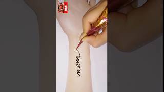 Mom name mehndi tattoo| Simple henna mehndi design| Beautiful mom mehandi tattoo|