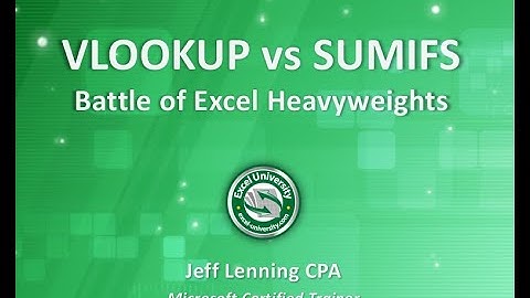 VLOOKUP vs SUMIFS: Battle of Excel Heavyweights