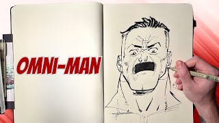 Omni-Man Drawing | Relaxing Art Session - Step-by-Step sketching for 1 Hour!