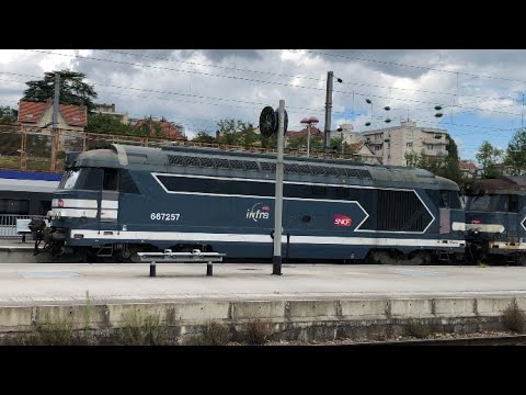 BB67200, FRET, TGV et TER à Besançon-Viotte et Franois