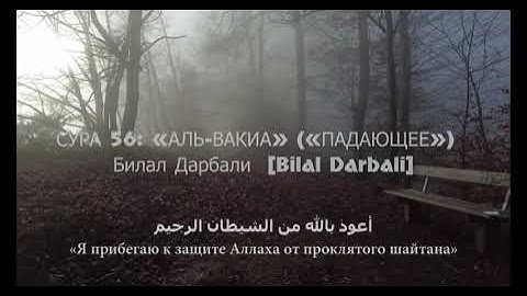 СУРА 56- «АЛЬ-ВАКИА» («ПАДАЮЩЕЕ»)  Билал Дарбали  [Bilal Darbali] بلال دربالي