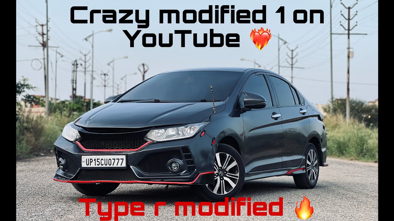 |😳Honda city crazy modified into type r honda city🔥|1 on youtube ...