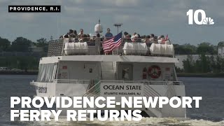 Full Providence-Newport Ferry returns for its 10th season Guide