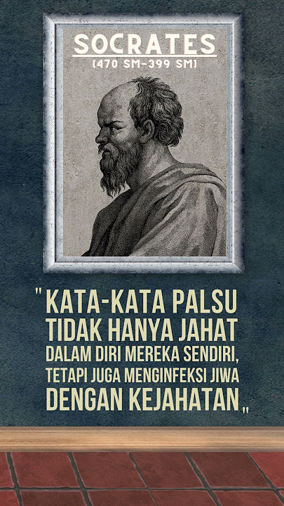 Kata-kata Palsu Menginfeksi Jiwa Dengan Kejahatan |  Kata Bijak Socrates #1 #shorts