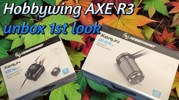 Hobbywing XERUN AXE R3 4274SD 1700kv Combo unbox