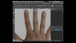 Hand modelling - Maya
