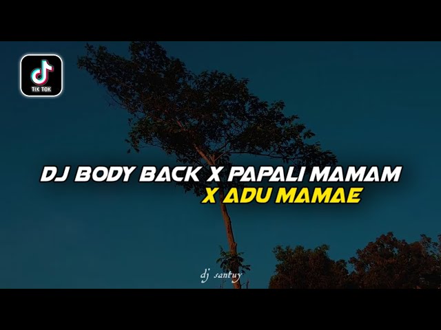 Dj Body Back X Papali Mamam X Adu Mamae|| Dj Old Viral Tiktok Terbaru - DJ SANTUY class=