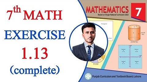 Class 7 Math Exercise 1.13 | Class 7 Maths chapter 1 Exercise 1.13 | 1.13 class 7