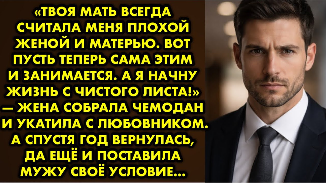 «Твоя мать всегда считала меня плохой женой и матерью. Вот пусть теперь сама этим и занимается. А я