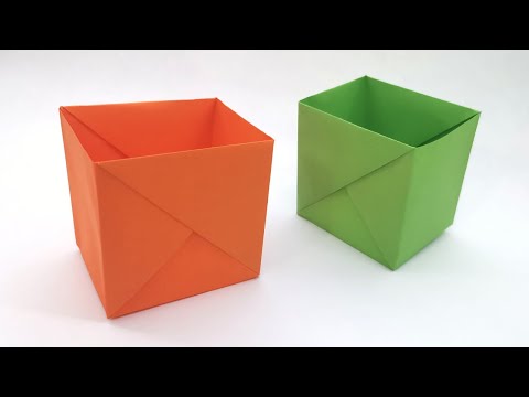 Origami Kutu Yapımı, Kağıttan Sağlam Kalemlik Kutu Nasıl Yapılır?