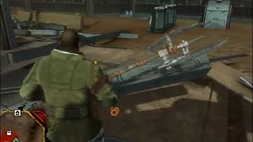 Running around being bored in Red Faction Guerrilla