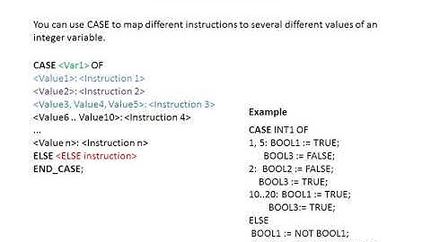 Lecture 10. ST language for PLC / PLC basics