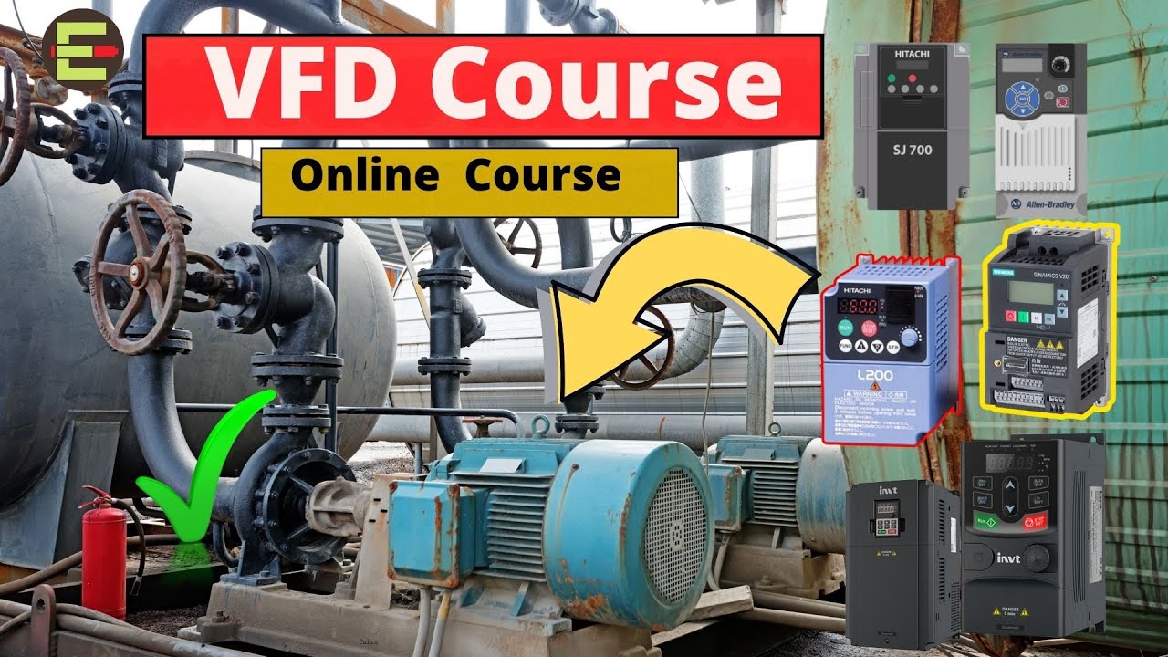 6: كيف تتحكم بجهاز VFD؟ تشغيل، إيقاف، وتغيير السرعة بأكثر من طريقة! 🔧_ VFD Course