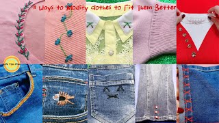 11 Ways to Change Clothes to Fit Better.Amazing Embroidery Stitches For Beginners /Guide to Sewing. screenshot 3