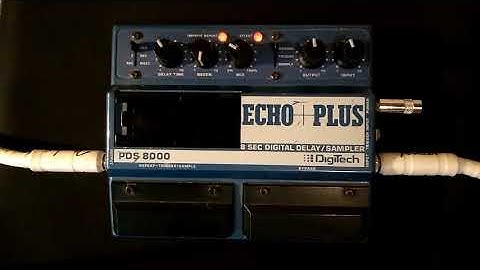 Improvisation using guitar and Digitech Echo+Plus PDS 8000