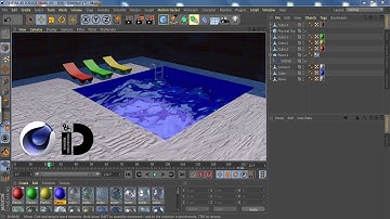 Cinema 4D tutorial: Swimming pool modeling with water effect (basic tutorial)