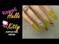 Hello Kitty  Acrylic Nails Design  Beginner Friendly  3D acrylic nail art Kawaii Nails