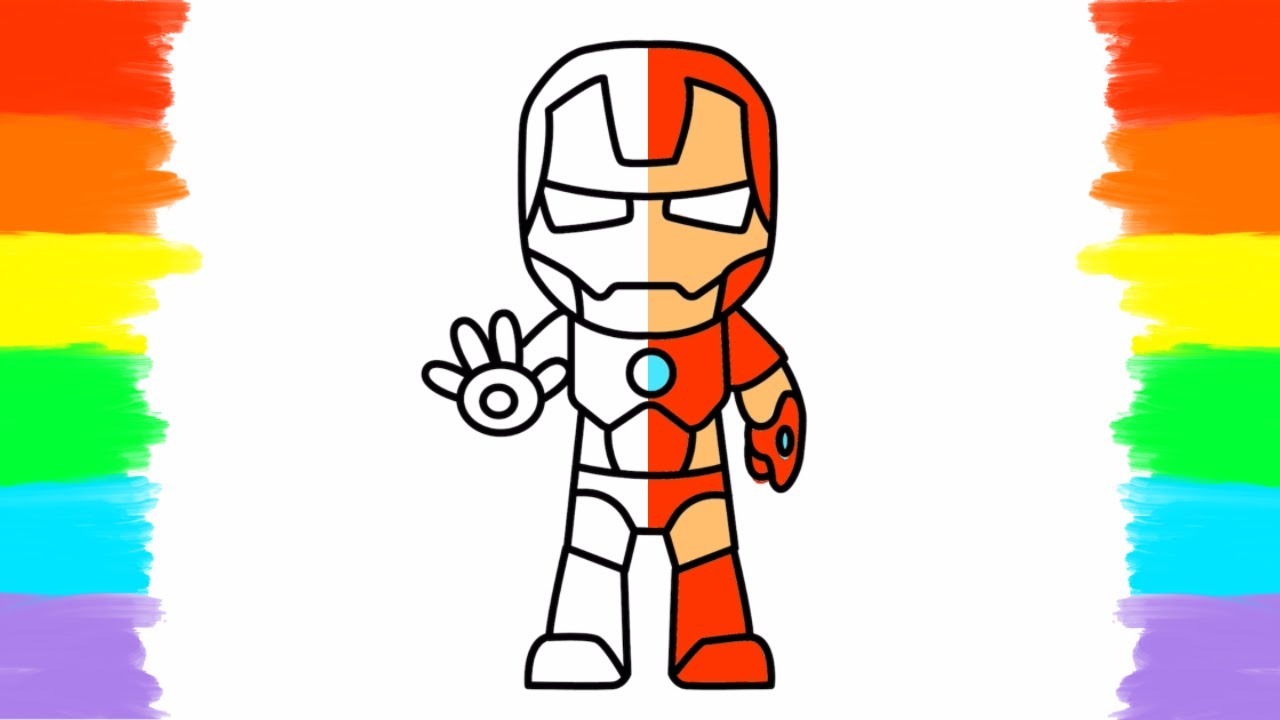 How to Draw and Color Ironman丨 Coloring Page 🎨🤩 - YouTube
