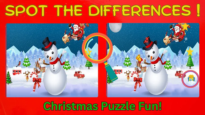 🎄 Spot the 5 Differences: Christmas Special | Fun Holiday Puzzle Game!
