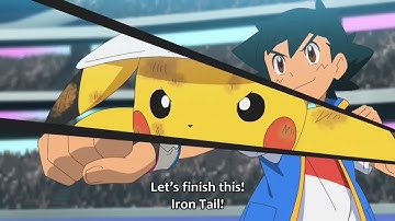 Ash vs Steven Pikachu used Z move (AMV) ft. daku