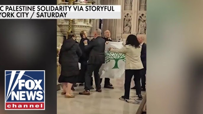 Pro Palestinian Protesters Derail Mass At St Patrick S Cathedral