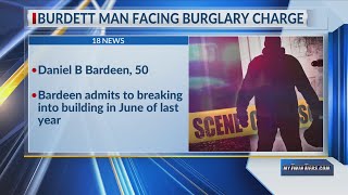 Burdett man pleads guilty to burglary, sentenced to probation